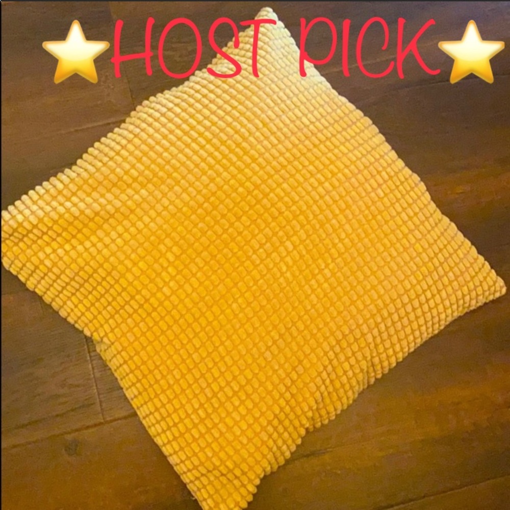 Anthropologie Mustard GULLKLOCKA yellow Pillow LAR